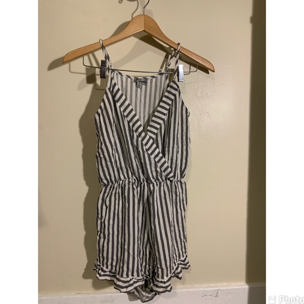Black and white romper